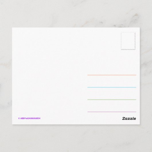 SnailMailはがき ポストカード (裏面)