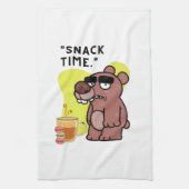 SNAK TIME!- 動物-面白い- コーヒー-クッキー キッチンタオル (縦)
