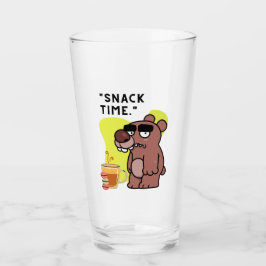 SNAK TIME!- 動物-面白い- コーヒー-クッキー タンブラーグラス