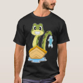 Snake Angler Fish Fishing Tシャツ (正面)
