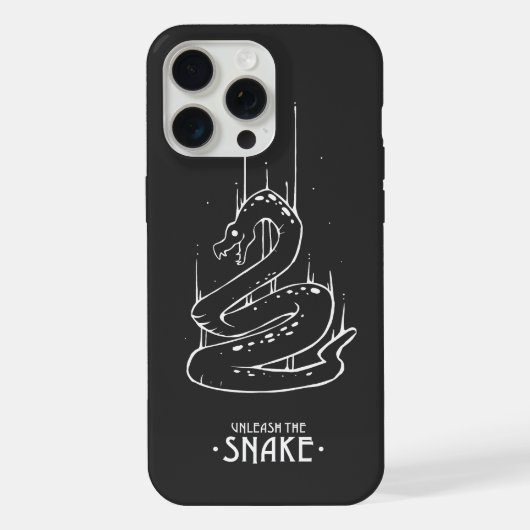 SNAKE ANIMAL LINE UNLEASH THE SNAKE iPhoneケース (裏面)
