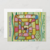 Snake Conservation -救 Our Snake ポストカード (正面/裏面)