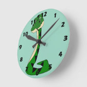 Snake Design ラウンド壁時計 (傾斜)
