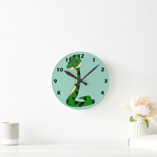 Snake Design ラウンド壁時計 (ホーム)