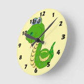 Snake Design ラウンド壁時計 (傾斜)