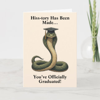 Snake Graduation Card カード