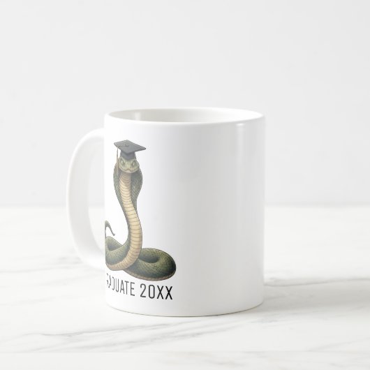 Snake Graduation Personalized コーヒーマグカップ (正面左)