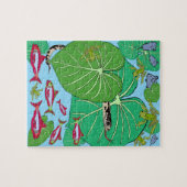 Snake@Greenリーフプリントジグソーパズル ジグソーパズル (横)