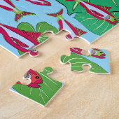 Snake@Greenリーフプリントジグソーパズル ジグソーパズル (側面)