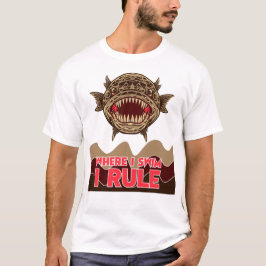 Snake Head Fish Where I Swim I Rule Tシャツ