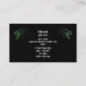 Snake Headsロゴ， Fangs Bared – プロパティセキュリティ 名刺 (裏面)