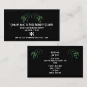 Snake Headsロゴ， Fangs Bared – プロパティセキュリティ 名刺 (正面/裏面)