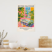 Snake in bathtub poster, Matisse print, Dopamine ポスター (キッチン)