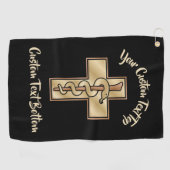 Snake on Cross ゴルフタオル (横)