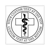 Snake on Cross ラバースタンプ (インプリント)