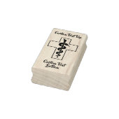 Snake on Cross ラバースタンプ (スタンプ)