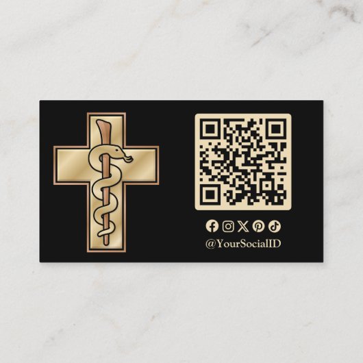 Snake on Cross 名刺 (裏面)