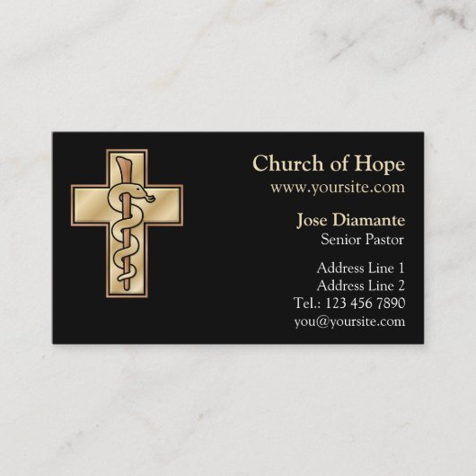 Snake on Cross 名刺 (正面)