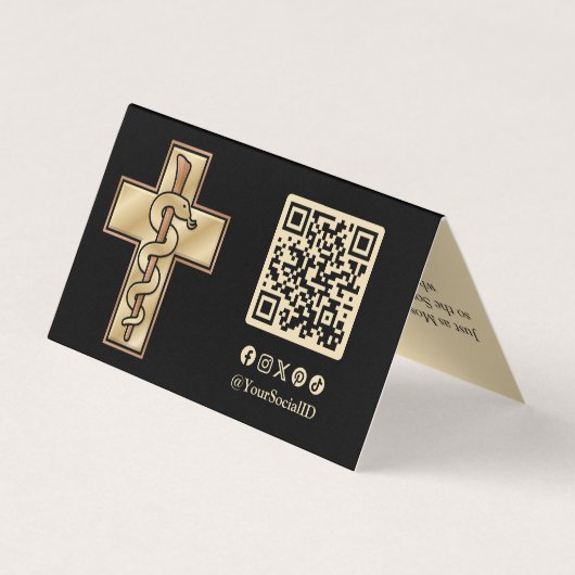 Snake on Cross 名刺 (裏面)