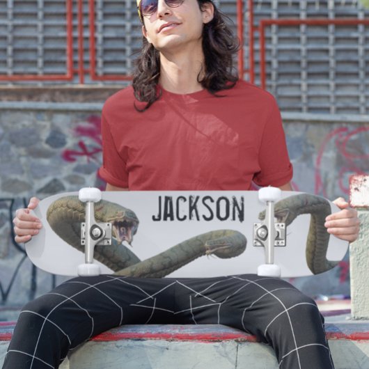 Snake Personalized Name Hydra Monster スケートボード