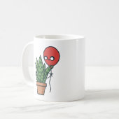 Snake plant and balloon Mug コーヒーマグカップ (正面左)