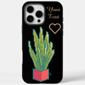 Snake plant, pixel art Case-Mate iPhoneケース (裏面)