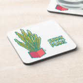 Snake plant Pixelart, Pixel Art コースター (左側)
