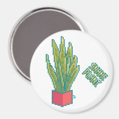 Snake plant Pixelart, Pixel Art マグネット (正面/裏面)