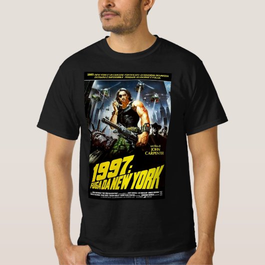 Snake Plissken John Carpenter 1997 Escape New York Tシャツ (正面)