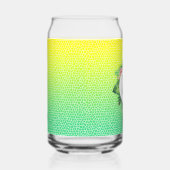 Snake Scales and Tropical Fauna Wreath Monogram ガラス缶 (右)