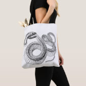 Snake Skeleton Notebook トートバッグ (クローズアップ)