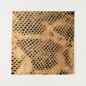 Snake skin background タペストリー (正面(横))