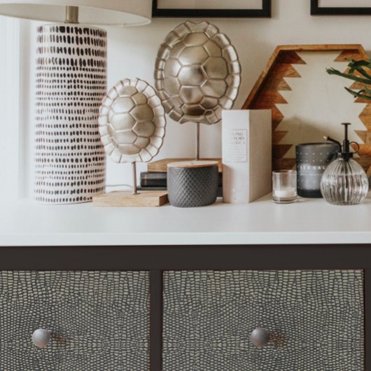 Snake Skin Black n Tan Animal Pattern Decompage Ti 薄葉紙