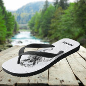 Snake Skull Flip-Flops – Gothic Tattoo Style Shoes ビーチサンダル