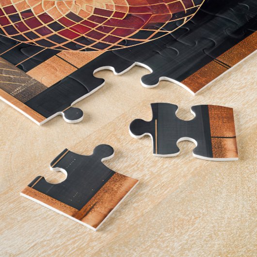 Snake Totem – Transformative Deco Symbol ジグソーパズル (側面)