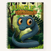 Snake Wildlife Animal Character Cartoon Graphic 🐍 ノートブック (正面)