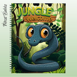 Snake Wildlife Animal Character Cartoon Graphic 🐍 ノートブック