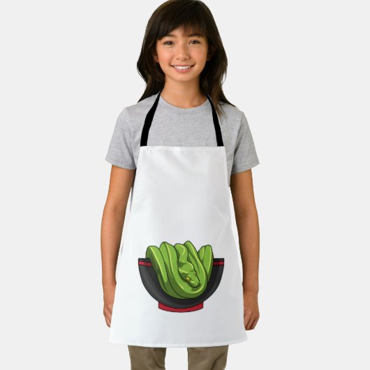 Snake with Ramen Bowl エプロン (インサイチュ)