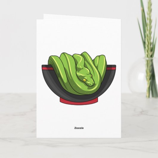 Snake with Ramen Bowl カード (裏面)