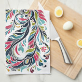 Snake Year 2025: Embracing Luck and Prosperity キッチンタオル (四つ折り)