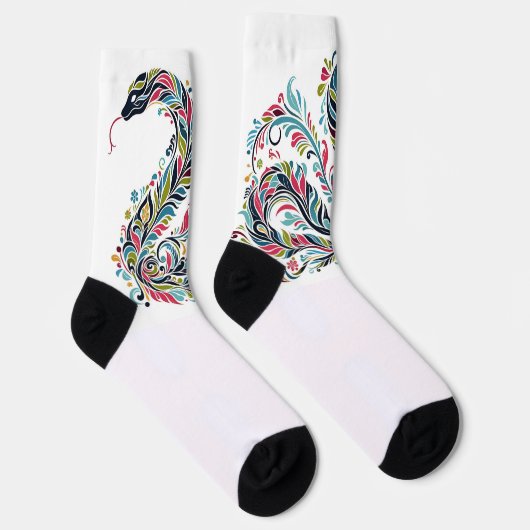 Snake Year 2025: Embracing Luck and Prosperity ソックス (右)