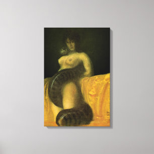 SnakeGrlストレッチキャンバスウォールアート16x24 キャンバスプリント