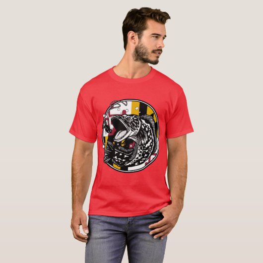 Snakehead Fishing Maryland Oversized Tシャツ (正面フル)