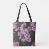 Snakes and pink roses トートバッグ (裏面)