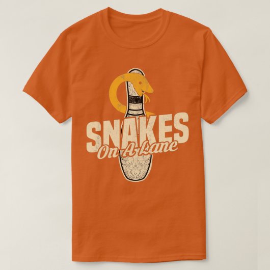 Snakes On Laneボーリング限定版T Tシャツ (デザイン正面)