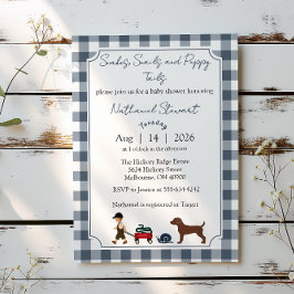 Snakes, Snails & Puppy Tails — Baby Boy Invitation 招待状