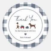 Snakes, Snails & Puppy Tails -sticker ラウンドシール (正面)