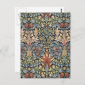 Snakesheadデザインby William Morris ポストカード (正面/裏面)