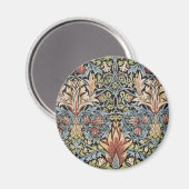 Snakesheadデザインby William Morris マグネット (正面/裏面)