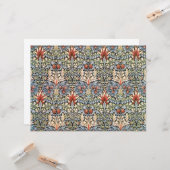 Snakesheadパターン（William Morris著） カード (正面/裏面インサイチュ)